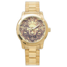 Cabeza de León Dorado Rugiente
