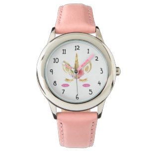 Reloj De Pulsera Cabeza de unicornio Purpurinoso