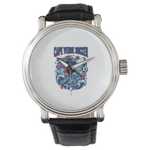 Reloj De Pulsera Cabo Verde Fútbol Esqueleto Delantero Naciones Pre