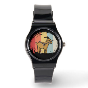 Reloj De Pulsera Cabra Retro Adorable