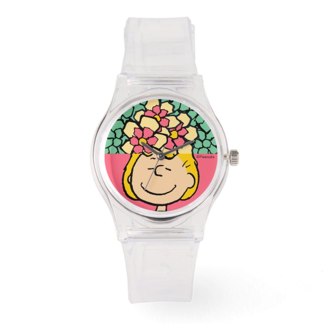 Reloj De Pulsera Cacahuetes | Sally Half & Half Flowers (Anverso)