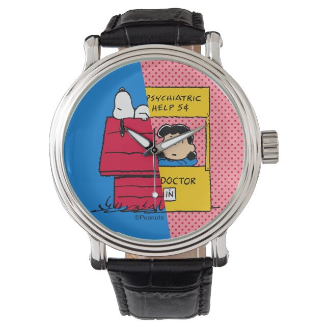Reloj De Pulsera Cacahuetes | Snoopy & Lucy Half & Half (Anverso)