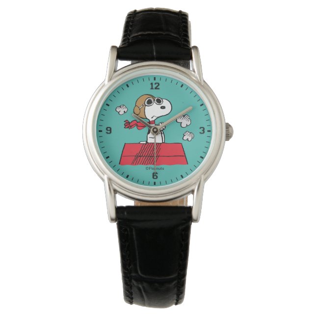 Reloj De Pulsera Cacahuetes | Snoopy the Flying Ace (Anverso)