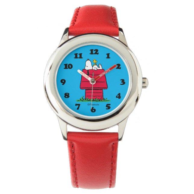 Reloj De Pulsera Cacahuetes | Snoopy & Woodstock Doghouse (Anverso)