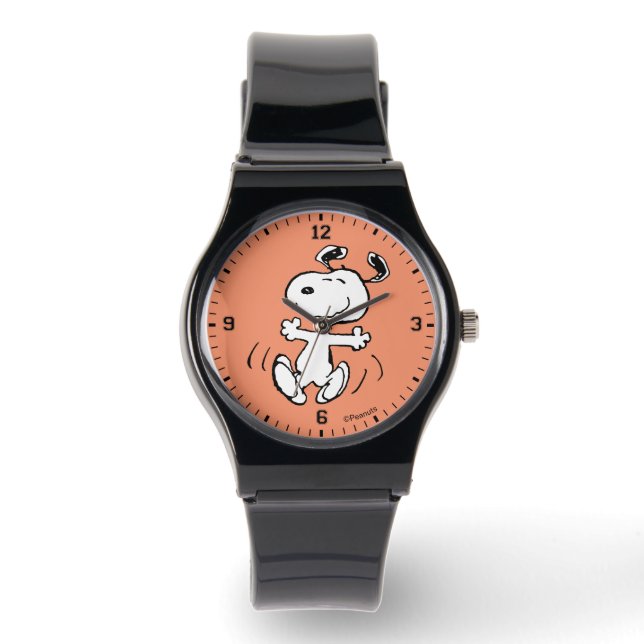 Reloj De Pulsera Cacahuetes | Un baile feliz Snoopy (Anverso)