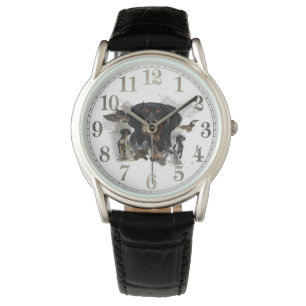 Reloj De Pulsera Cacería de Woodcock con el español británico