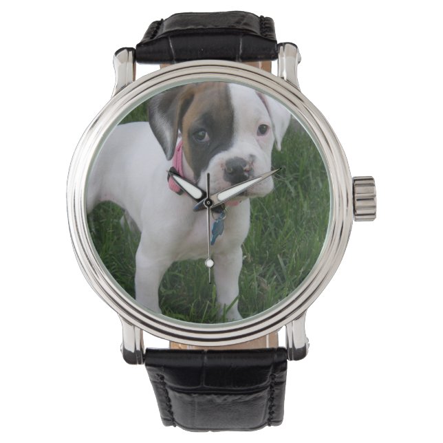 Reloj De Pulsera Cachorro blanco (Anverso)
