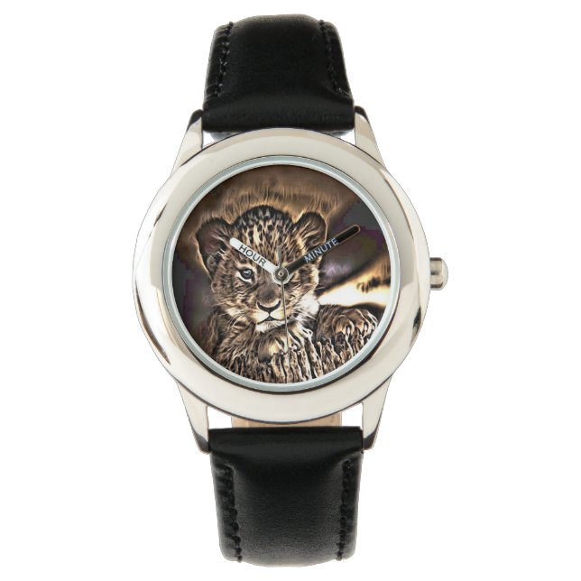Reloj De Pulsera Cachorro de león adorable (Anverso)