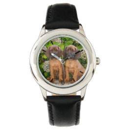 Reloj De Pulsera Cachorros de montaña bávaros con flores