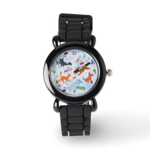 Reloj De Pulsera Cachorros y gatitos