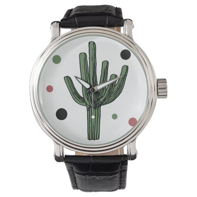 Reloj De Pulsera Cactus (Anverso)