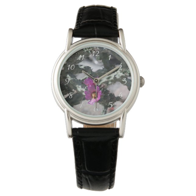 Reloj De Pulsera Cactus Cholla en flor (Anverso)