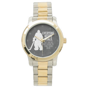 Reloj De Pulsera Cada uno necesita las metas (el hockey)