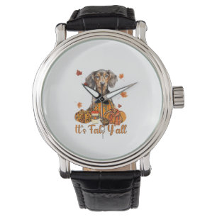 Reloj De Pulsera Cae en la caída del perro de Dachshund