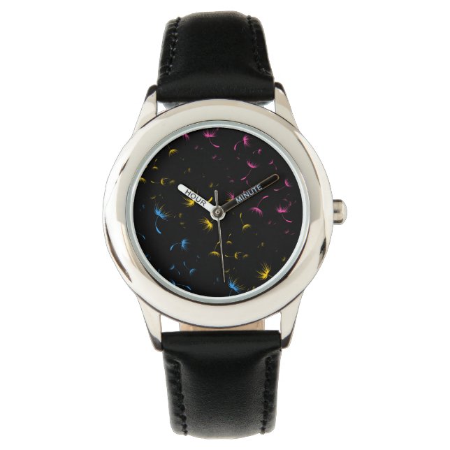 Reloj De Pulsera Caer en las semillas de Dandelion Orgullo Pansexua (Anverso)