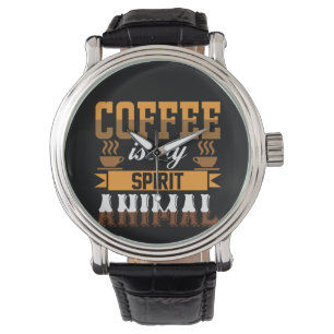 Reloj De Pulsera Café Art Coffee is my Spirit Animal