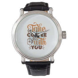 Reloj De Pulsera Café Art Toma Café Contigo