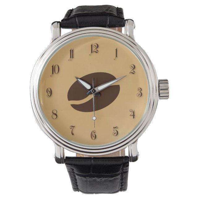 Reloj De Pulsera Café frijol (Anverso)