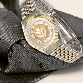 Reloj De Pulsera Café personalizado Cappuccino Vintage