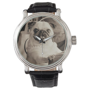 Reloj De Pulsera Cafe Pug