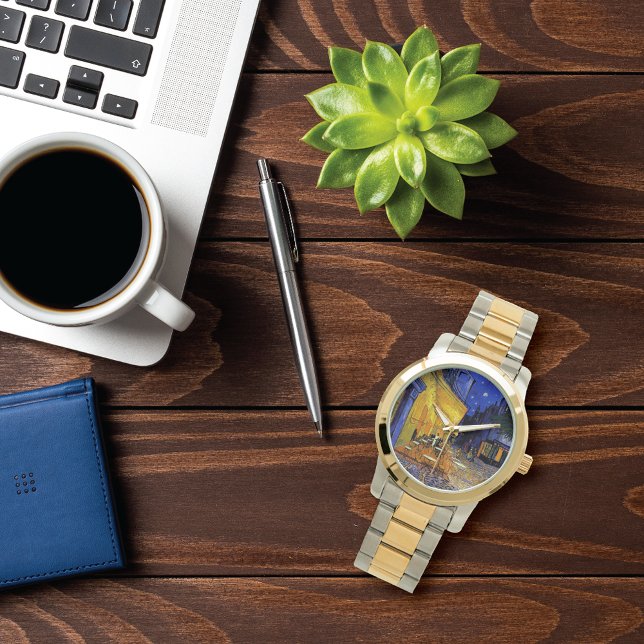 Reloj De Pulsera Cafe Terrace en Night Vincent van Gogh (Subido por el creador)