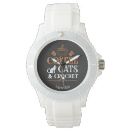 Reloj De Pulsera Café y crochet eWatch
