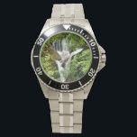 RELOJ DE PULSERA CAÍDA DE AGUA<br><div class="desc">Diseño fotográfico de una hermosa cascada en Gales,  Reino Unido.</div>