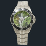 RELOJ DE PULSERA CAÍDA DE AGUA<br><div class="desc">Diseño fotográfico de una hermosa cascada en Gales, Reino Unido.</div>