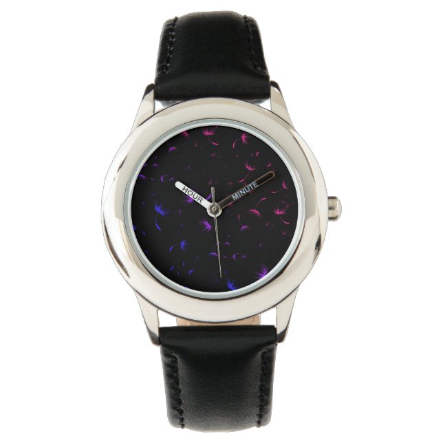 Reloj De Pulsera Caída de Dandelion Semillas Orgullo Bisexual (Anverso)