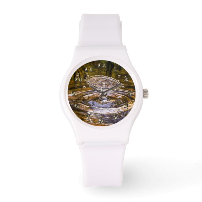 Reloj De Pulsera Caída de goteo de agua (Anverso)