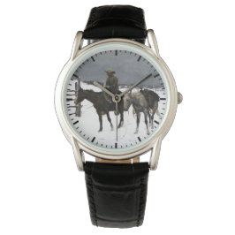 Reloj De Pulsera Caída del Cowboy Frederic Remington 1895 Occidenta