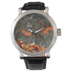 Reloj De Pulsera Caídas en cataratas en fotografía de otoño