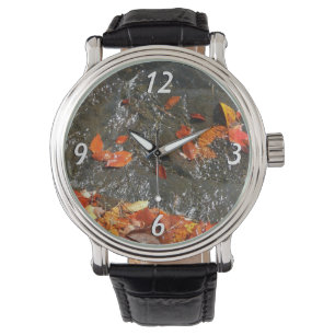 Reloj De Pulsera Caídas en cataratas en fotografía de otoño