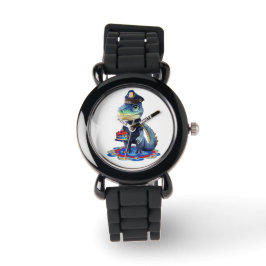 Reloj De Pulsera Caimán de Patrulla de Cumpleaños