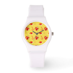 Reloj De Pulsera Caja de regalo de navidades Caña de caramelo de Sa