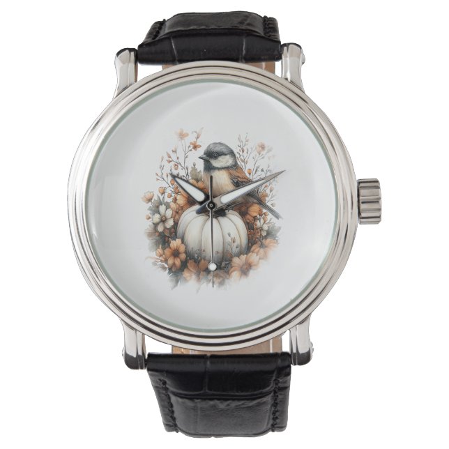 Reloj De Pulsera Calabaza de camisas de pollo (Anverso)