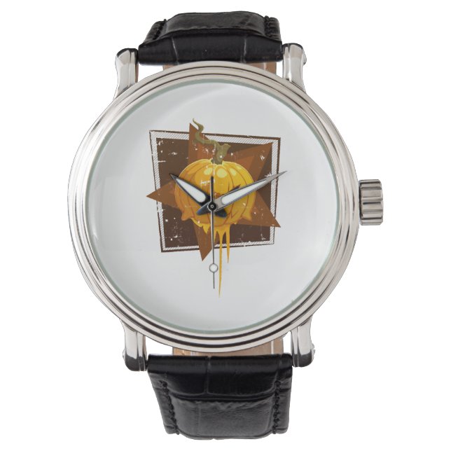 Reloj De Pulsera Calabaza de Halloween (Anverso)