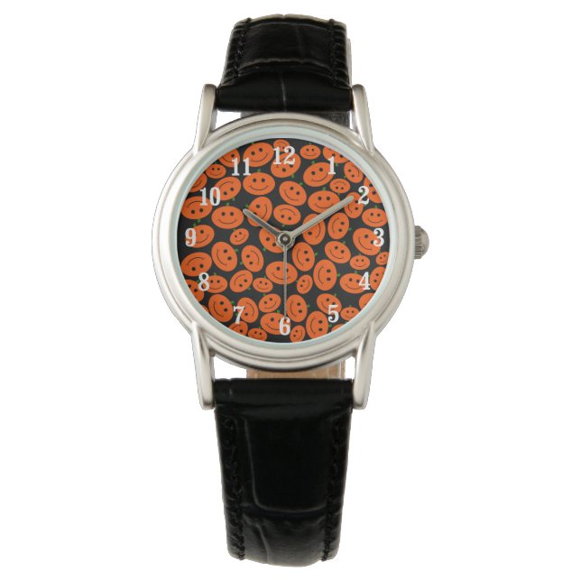 Reloj De Pulsera Calabaza de Halloween (Anverso)