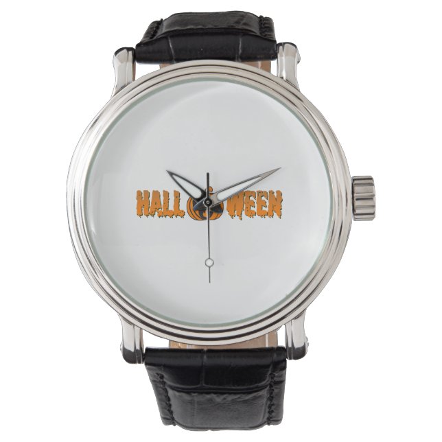 Reloj De Pulsera Calabaza de Halloween (Anverso)