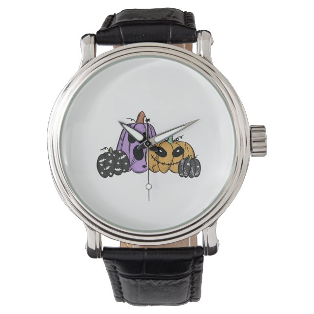 Reloj De Pulsera Calabaza de Halloween (Anverso)