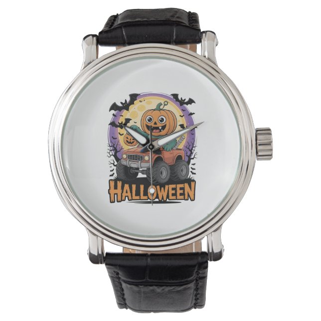 Reloj De Pulsera Calabaza juguetona (Anverso)
