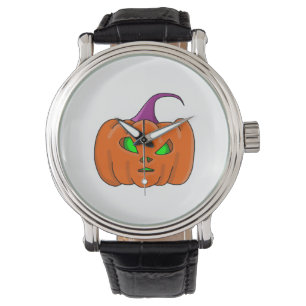 Reloj De Pulsera Calabaza para Alien Halloween