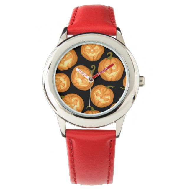 Reloj De Pulsera Calabazas de Halloween (Anverso)