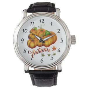 Reloj De Pulsera Calabazas otoñales