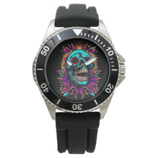 Reloj De Pulsera Calavera colorida