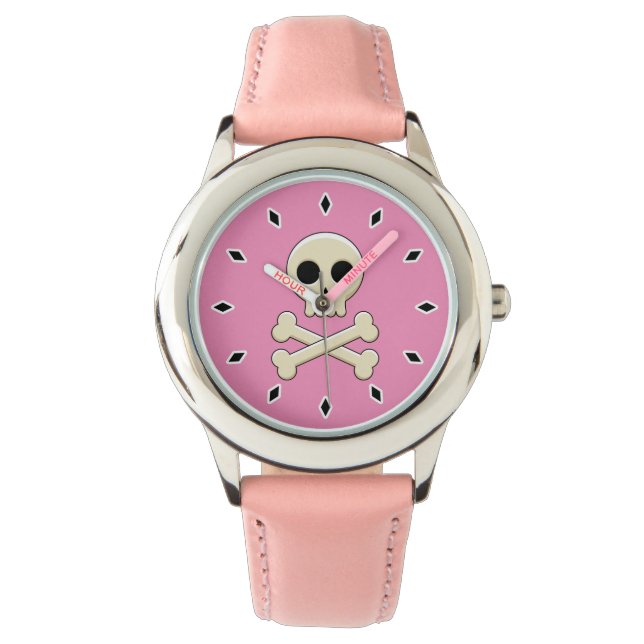 Reloj De Pulsera Calavera con huesos (Anverso)