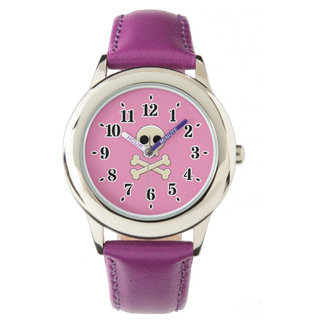 Reloj De Pulsera Calavera con huesos (Anverso)