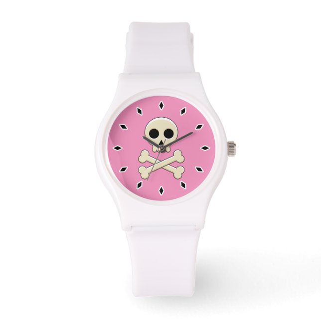 Reloj De Pulsera Calavera con huesos (Anverso)