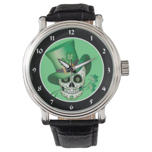 Reloj De Pulsera Calavera de azúcar irlandesa
