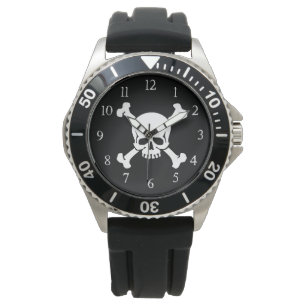 Reloj De Pulsera Calavera del pirata y huesos cruzados